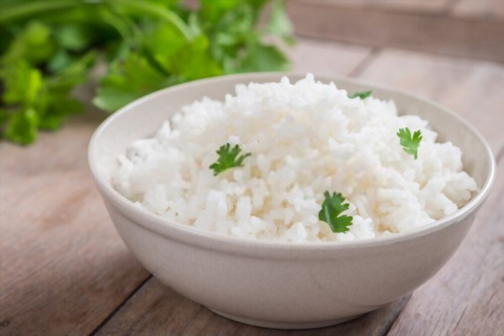 White rice for dogs. 