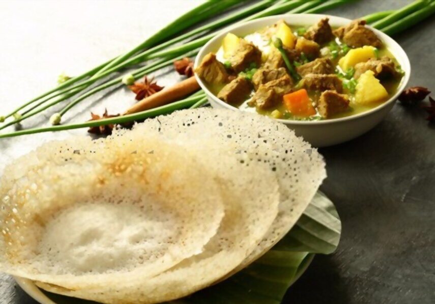 Apam and Stew is one of the best foods in Munnar to eat. 