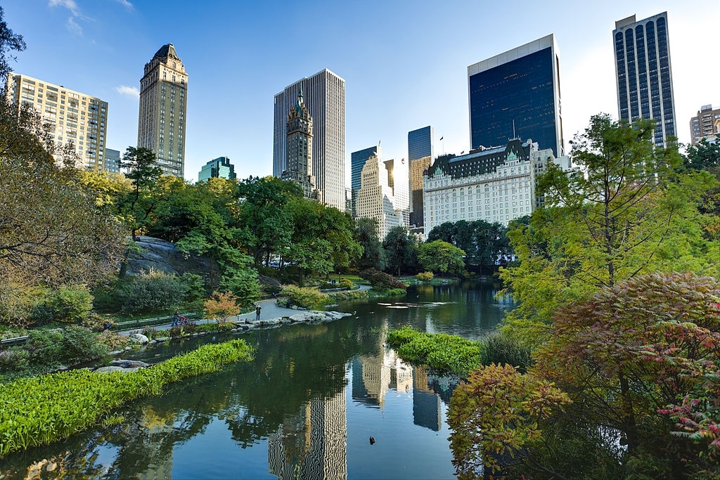 Central Park in New York City. Famous Destinations in New York